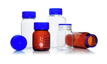 KIMBLE® GLS 80® Laboratory Bottle, GLS80 Amber, 10,000mL, 1-pk