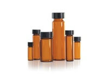 4mL Sample Vial, Amber, Borosilicate Glass, 144-Case