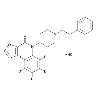 Furanyl fentanyl-d5 (hydrochloride) (CRM). 100µg/mL
