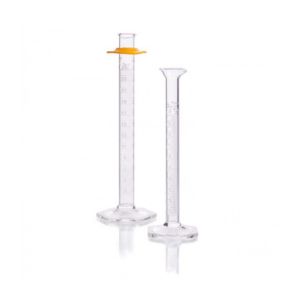KIMBLE KIMAX Graduated Cylinders, Class A, TD, with Reverse Graduations and Bumper, 100mL, 6-pk