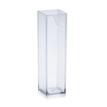 Cuvette, Spectrophotometer, Square, 4.5mL (10mm), PS, 2 Clear Sides, 1000-cs