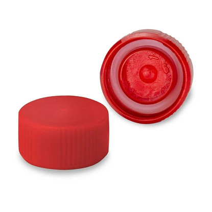 Screw Cap for Microtube, with O-Ring, Red, 1000-pk