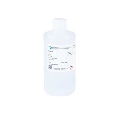 Gold, 1,000ppm Au in 0.3% NaCN, 500mL