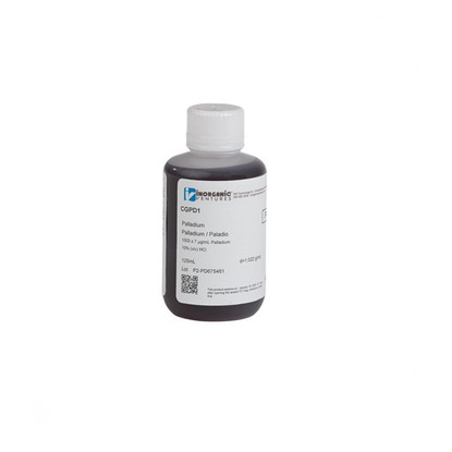 1000ppm Palladium for ICP, 125mL