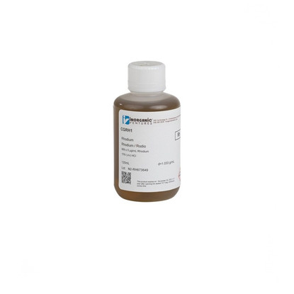 1000ppm Rhodium for ICP, 125mL