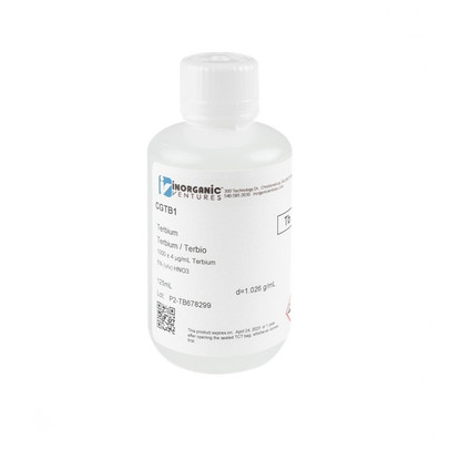 1000ppm Terbium for ICP, 125mL