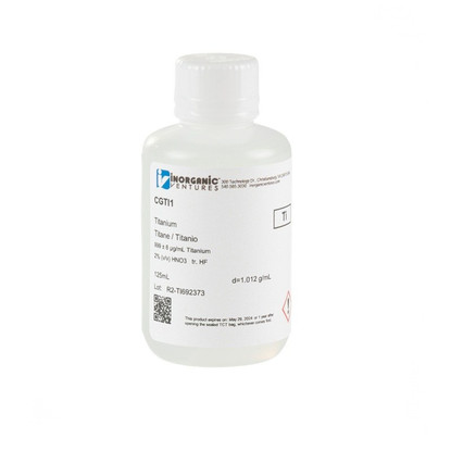 1000ppm Titanium for ICP, 125mL