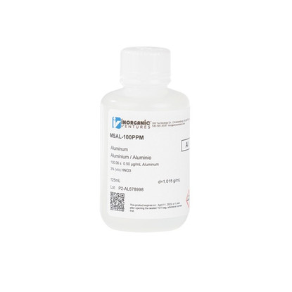 100ppm Aluminum for ICP-MS, 125mL