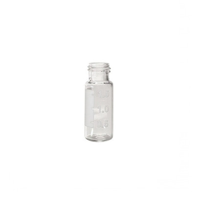 2.0mL Clear R.A.M. Vial, 12x32mm, w/White Graduated Spot, 9mm Thread, 1000-cs