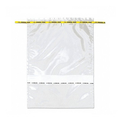 Whirl-Pak Standard Sample Bags, with White Write-on Strip - 184 oz, 100-pk