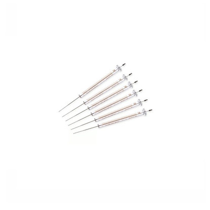Hamilton 10µL Model 1701N Gastight Agilent Syringe, 23S-26S Gauge, 1.71in Cemented Needle, Point Style AS, 6-pk