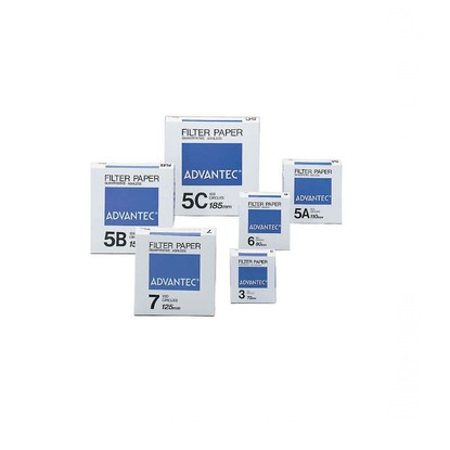 12.5cm Grade 5A Ashless Quantitative Filter Papers, 7µm, 100-pk