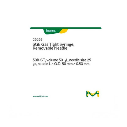 50R-GT, volume 50 uL, needle size 25 ga, needle L × O.D. 50 mm × 0.50 mm