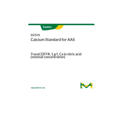 Calcium Standards for AAS, TraceCERT, 1g/L Ca in nitric acid (nominal concentration), 250mL