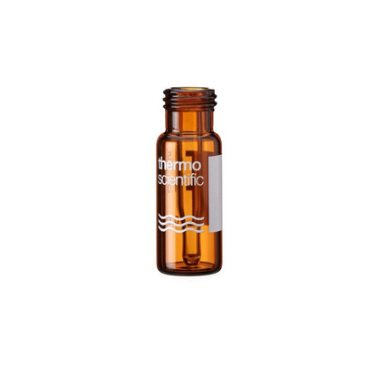 SureSTART 0.3 mL Amber Glass Screw Top, 9 mm, 5000-cs