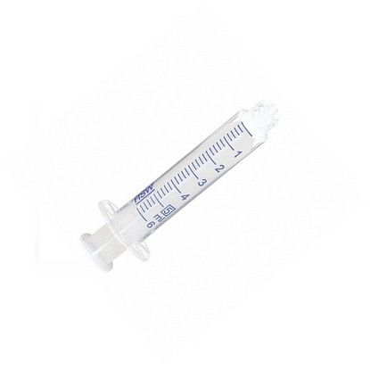 5mL, Luer-Lok, Concentric, All Plastic Syringe, Non-Sterile, 100-pk