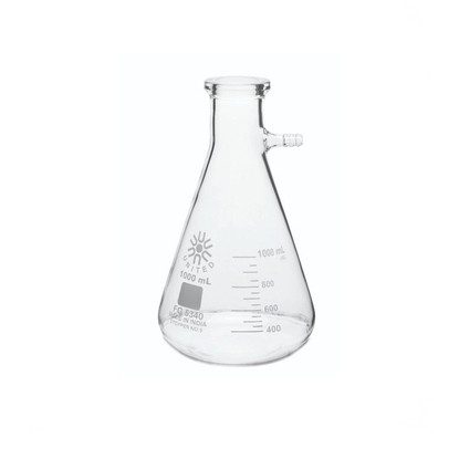 United Scientific Filtering Flask, Borosilicate Glass, Heavy Wall, 1000mL, EA