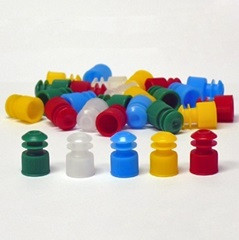 16mm Red Flange Plug Cap 1000-Bag