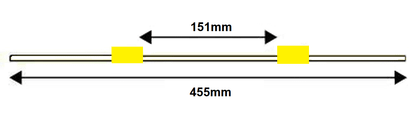 Standard PVC Tubing, 2-Stop Yellow/Yellow 1.42 mm, 12-pk