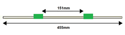Standard FLARED PVC Tubing, 2-Stop Green/Green 1.85 mm, 12-pk