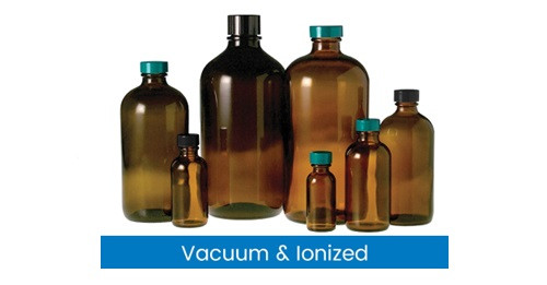 1oz Amber Glass Boston Round Bottle 20-400 - Liquid Bottles LLC
