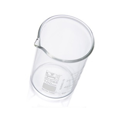 800mL Beaker, Globe Glass, Low Form Griffin Style, 24-Case