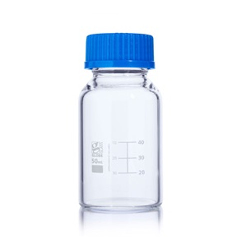 100mL Media Bottle, Globe Glass, 20-Case