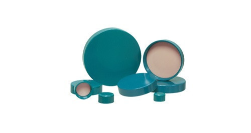 24-400 Green Thermoset Cap with F217 & PTFE Liner, each