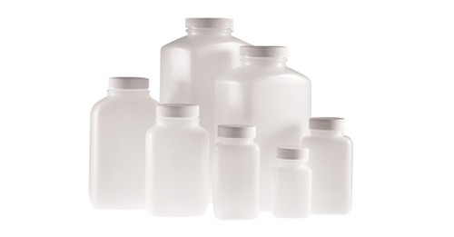 8.5oz (250ml) Natural HDPE Wide Mouth Oblong Bottle with 43-400 White PP SturdeeSeal PE Foam Lined Cap attached, 250-Case