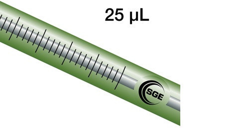 25 μL Waters Wisp syringe with GT plunger, each
