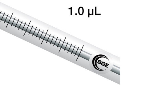 1.0 μL NanoVolume Agilent syringe with 4.2 cm 0.63 mm OD cone tipped needle, each