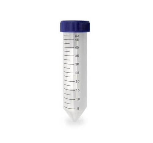 HAWK 50mL Non-Sterile Bulk Centrifuge Tubes with Blue Caps, 500-pk