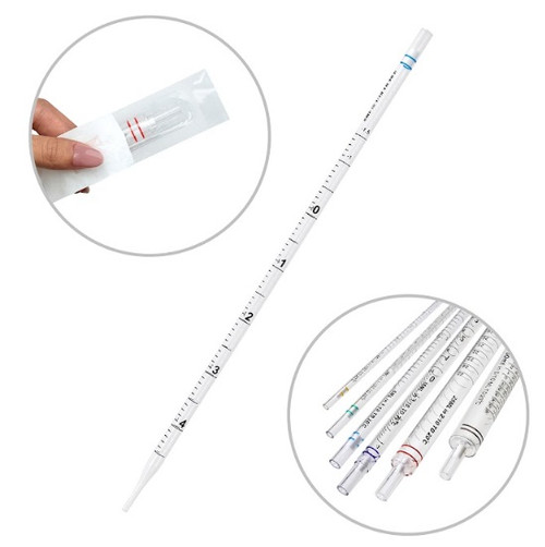 5mL Serological Pipettes, Color Coded Blue, Sterile, Graduated, Individually Wrapped, 200-pk