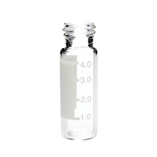 Ibis Advantage 4mL Clear Screw Top Vial w/ Grad-Patch, 100-pk