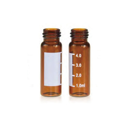 Ibis Advantage 4mL Amber Screw Top Vial w/ I-D Patch, 100-pk