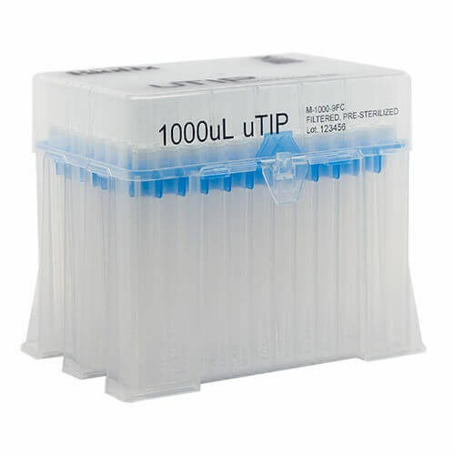 1250µL uTIP, Universal Fit, Low-Retention, X-Resin, Filtered, Pre-Sterile, 960-pk