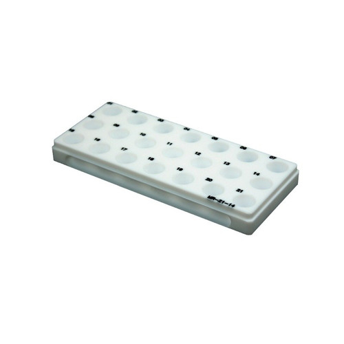 21 Position 3x7 Micro Rack, 16 mm OD