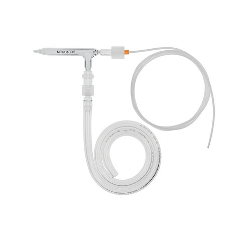 Plus Series Low Flow Glass Concentric Nebulizer, Type K, 2.0 mL/min @ 50 psi. Includes FG and F2 fittings in PFA