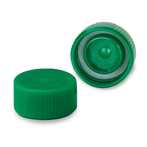 Screw Cap for Microtube, with O-Ring, Green, 1000-pk