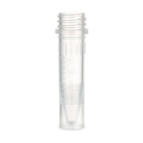 Microtube, 1.5mL, Self-Standing, PP, No Cap, 1000-pk