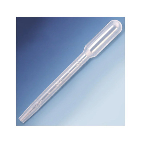 Transfer Pipet, Wide Bore, Large Bulb, 124mm, 5,000-cs