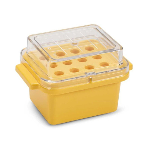 Mini Cooler, -20 degrees C, 12-Place (3x4) for 1.5mL Tubes, Yellow