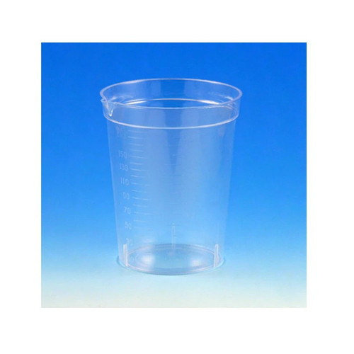 Specimen Container/Cup, 6.5oz, with Pour Spout, Polystyrene, Graduated, 500-cs