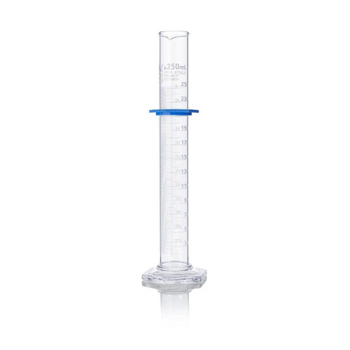 Cylinder, Graduated, Globe Glass, 250mL, Class A, Dual Grads, EA