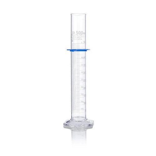Cylinder, Graduated, Globe Glass, 500mL, Class A, Dual Grads, EA