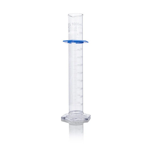 Cylinder, Graduated, Globe Glass, 1000mL, Class A, Dual Grads, EA