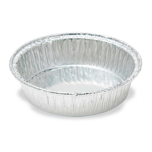 Aluminum Weighing Dish, 75mL, 70mm OD, Crimped Walls, 100-pk