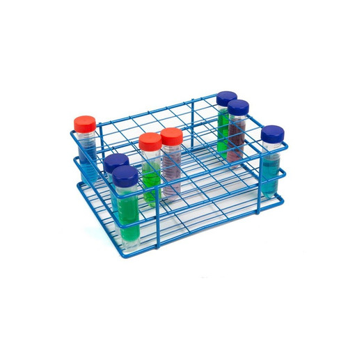 Chemically-Resistant HDPE Coated Wire Rack, Fits up to (48) 50mL Centrifuge Tubes, EA