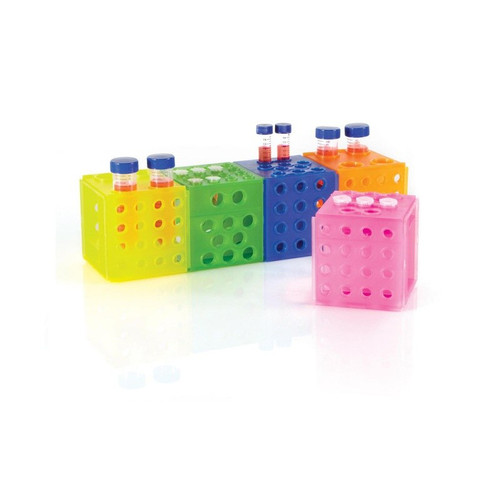 Cube Rack Tube Rack, Assorted Colors, 5-pk