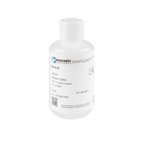 10,000 ppm (µg/mL) Calcium for ICP, 125mL